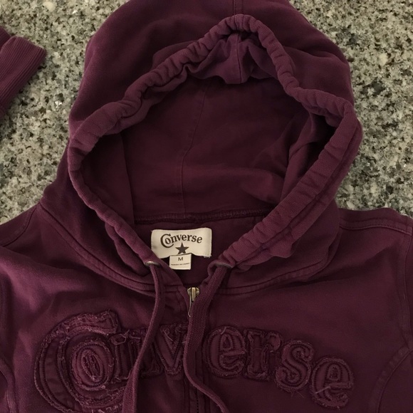 converse zip up hoodie